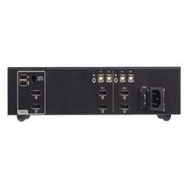 2-Port USB DisplayPort Dual Display Secure KVM Switch with CAC (PSD PP v4.0 Compliant)