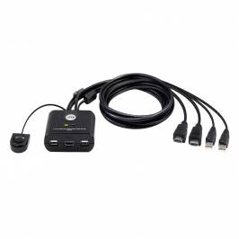 2-Port USB FHD HDMI Cable KVM Switch