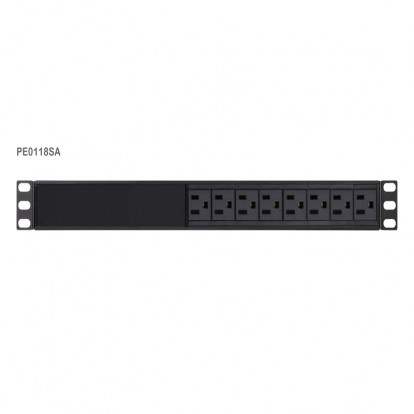 1U Basic PDU with Surge Protection
